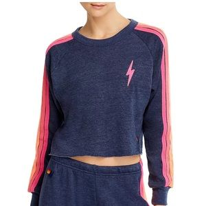 Aviator Nation Cropped Bolt Sweatshirt